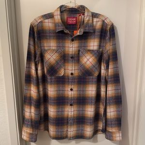 SUPER DRY Vintage Check Overshirt Mens Medium